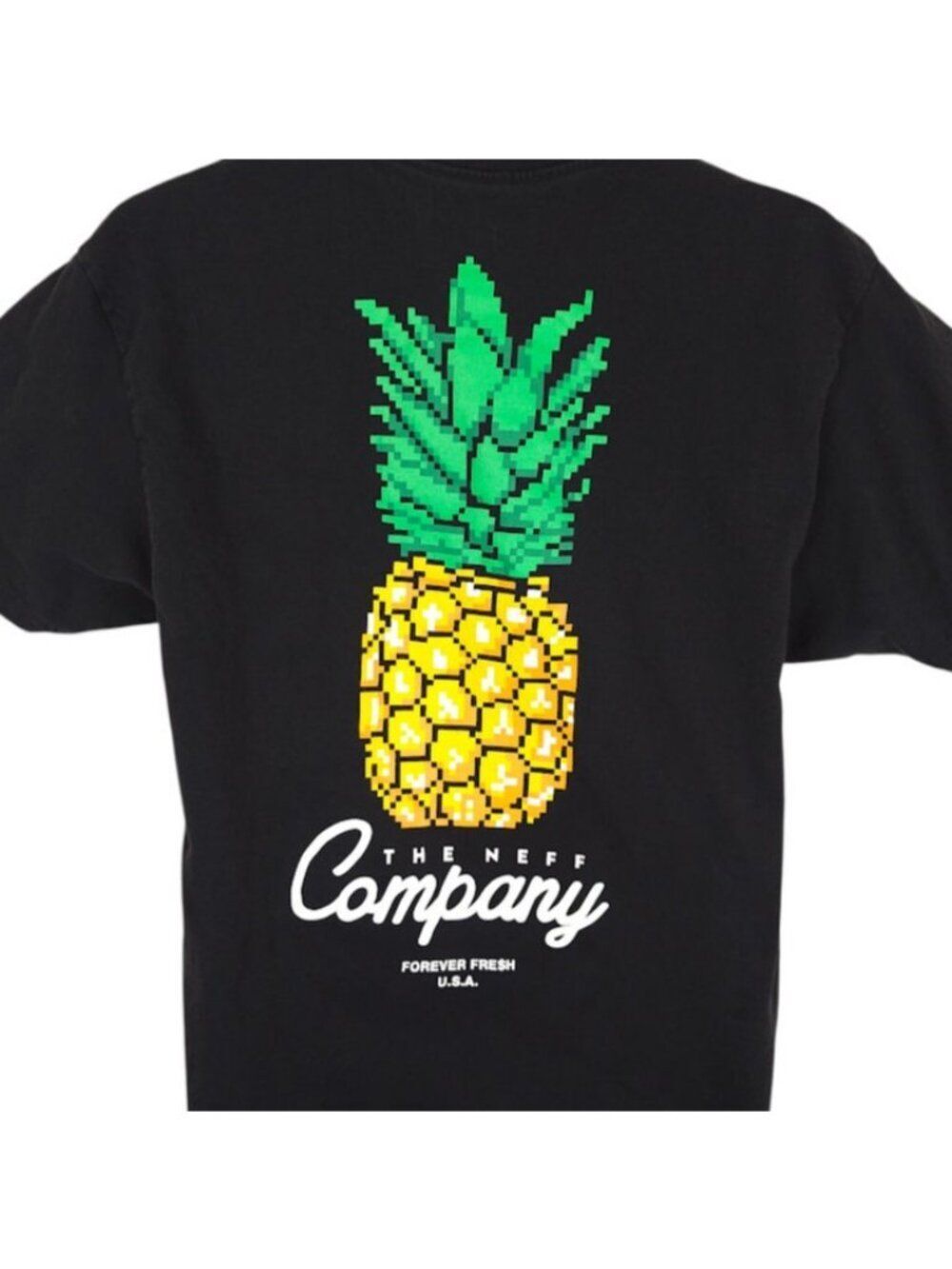 NEFF Pineapple T Shirt Mens Size Large Black Forever Fresh Streetwear